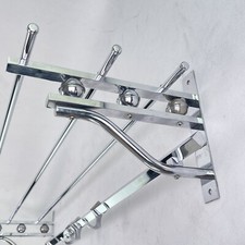 Art Deco Chrome Wall Coat Rack 1930s Coat Rack approx. 100 cm
