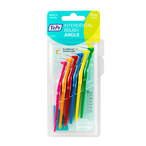 TePe Angle Interdental Brush Mixed pack 6pcs - Picture 1 of 1