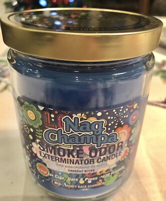 Nag Champa Smoke Odor Exterminator 13 oz Jar Candle Original Made India