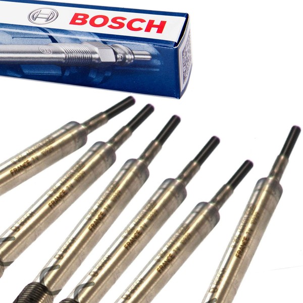 6X Bosch 0250603001 GlüHkerze GlüHstift FüR Movano Master Koleos Megane Renault-image