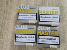 Zigaretten Schachtel Blech Etui Clubmaster leere Hüllen 4 Stück silber stabil "*