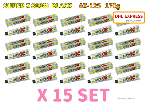 CEMEDINE SUPER XL 8008 BLACK ADHESIVE 135ml 170g AX-125 JAPAN NEW IN BOX 15 SET