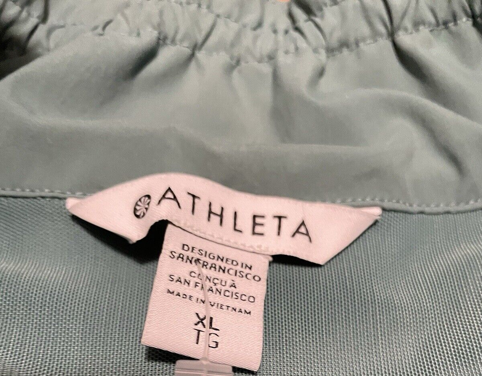 Athleta Advantage Poplin Top Womens Zip Pockets Ventilation Jacket XL