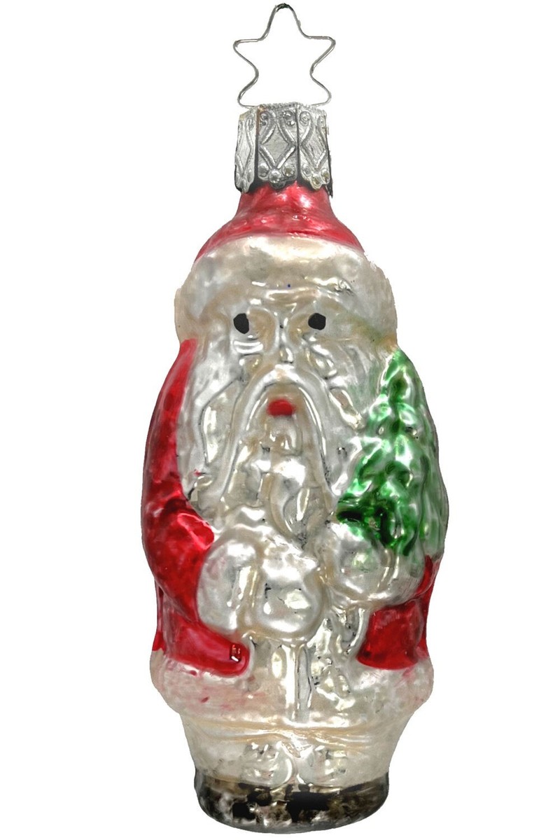 Inge Glas Nostalgic Nikolaus 1-202-17 German Glass Ornament NEW w