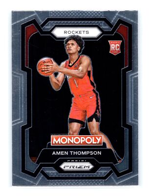 2023-24 Prizm Monopoly Basketball #33 Amen Thompson Rookie RC 
