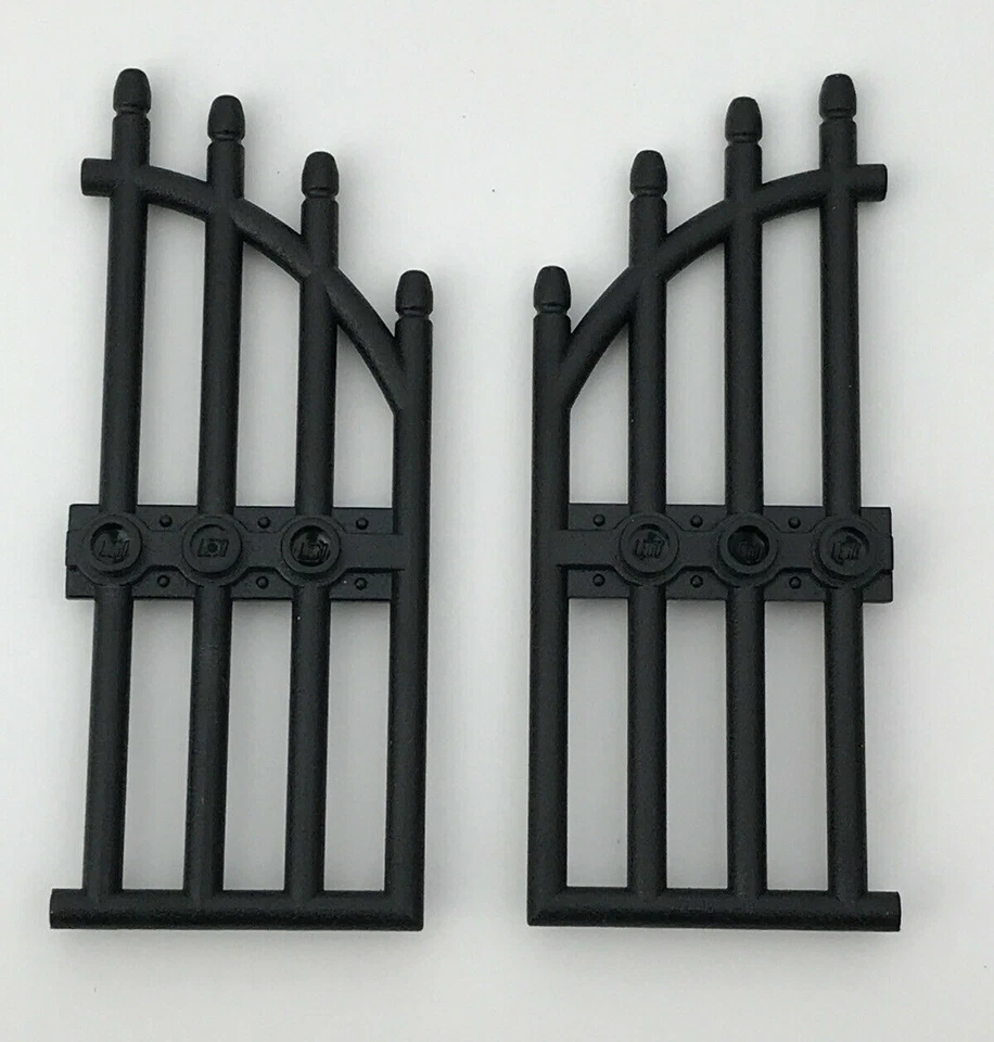 LEGO Cerca Puerta Puerta 1 x 4 x 9 Puerta Arqueada con Barras Más 4 1x1 Ladrillos con Clip NUEVO Foto 2 de 2