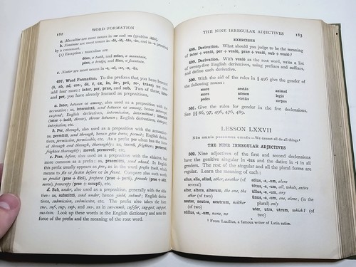 Elements Of Latin Vintage Textbook 1921 Benjamin L D'ooge Illustrated - Picture 16 of 16