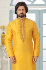 Indian Mens Traditional Ethnic Wear Bollywood Wear Embroidered Kurta Payjama