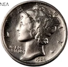 1924-D Mercury Dime ~ Borderline Uncirculated (AU++) ~ 90% Silver