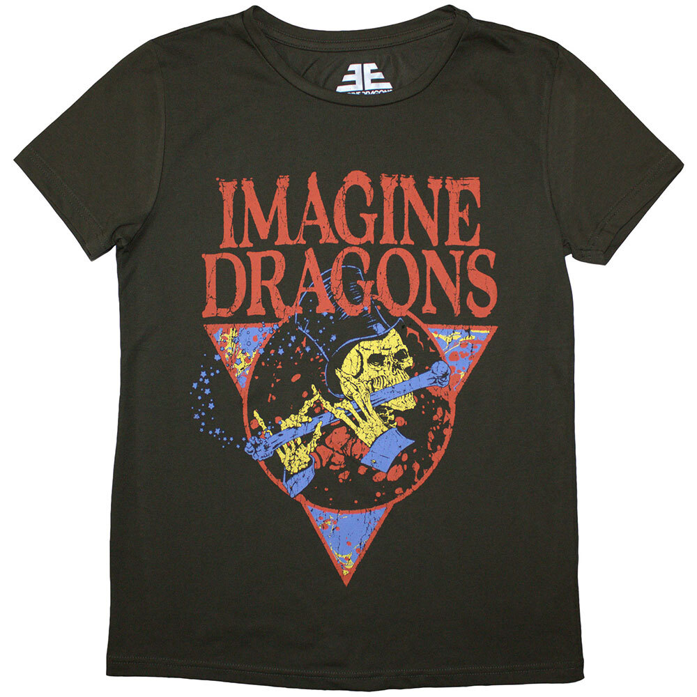 Imagine Dragons Ladies T-Shirt: Skeleton Flute (X-Large)
