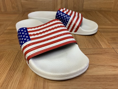 RARE Adidas Adilette Flags USA America 
