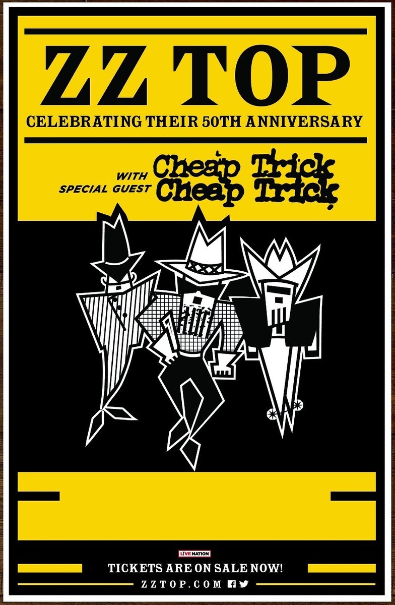 ZZ TOP | CHEAP TRICK 50th Anniversary Tour Ltd Ed RARE