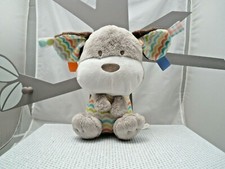 Bright Stars peluche chien beige et multicolore rubans