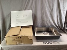 Wells SSU2318 Undermount Kitchen Sink 23" Stainless Single Bowl Scratches  Bent