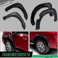 POCKET STYLE WHEEL COVER REPLACEMENT FENDER FLARES FIT FOR 2004-15 NISSAN TITAN