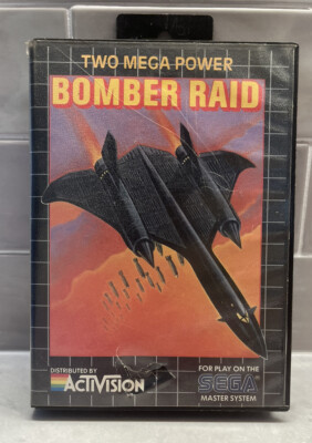 Bomber Raid (Sega Master System, 1988) TESTED AUTHENTIC Sanritsu Activision