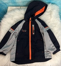 London Fog Boy Coat Full Zip Hooded Lightweight Jacket Lined Baby Toddler 2t