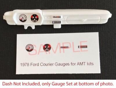 1978 FORD COURIER PICKUP MINIVAN GAUGE FACES for 1/25 AMT kits PLEASE READ DESC