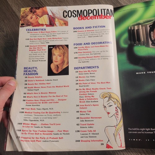 1993 COSMOPOLITAN Claudia Schiffer Anna Nicole Smith Michael Bergin Liam Neeson - Picture 9 of 11