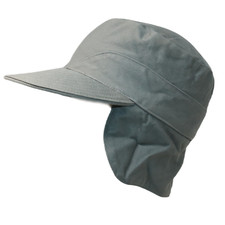 GI USAF Heavy Field Hat, Air Force Cap, Korean Era, Made in USA, Sage, Used