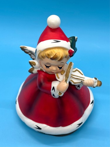 Vintage Napcoware X-7259 Music Box Angel Playing Violin – EUC! - Afbeelding 7 van 9