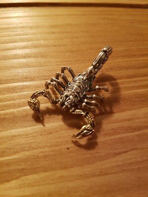 Sterling Silber 925 großer Skorpion Anhänger Handarbeit UK