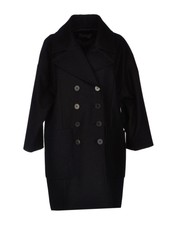 Women's Guy Laroche Black Virgin Wool Coat