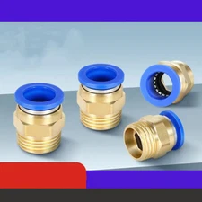 Pneumatic Tube Male Connector Push in To Air Connect Fitting