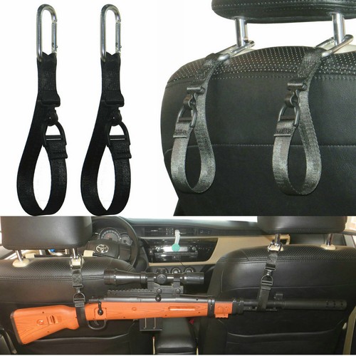 Respaldo de asiento caza pistola rifle pistola coche camión almacenamiento eslinga soporte - Imagen 1 de 6