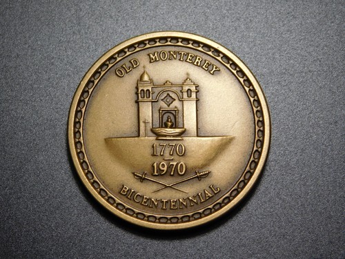 TOKEN MEDAL 1770 1970 OLD MONTEREY BICENTENNIAL 200th ANNIVERSARY - Picture 4 of 6