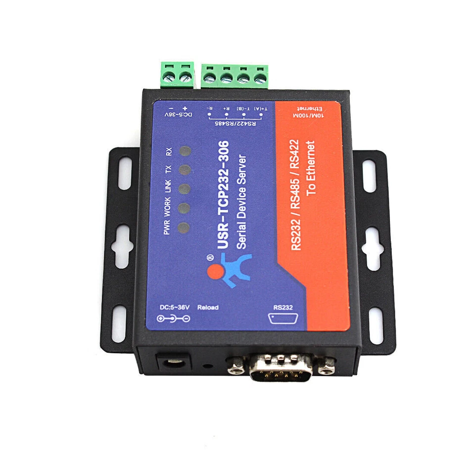 USR-TCP232-306 Ethernet Converters RS422/RS232/RS485 Support DNS DHCP Webpage - Image 4 of 4