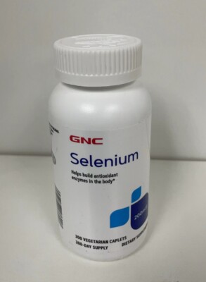 GNC Selenium 200mcg 200 Vegetarian Caplets