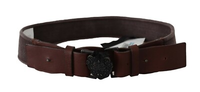 ERMANNO SCERVINO Belt Dark Brown Leather Wide Buckle Waist  display picture 2