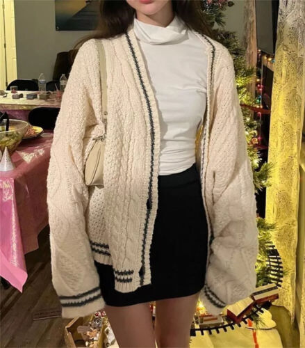 Taylor Swift Star Cardigan Folklore Knitted Cozy Lazy Cardigan Sweater Autumn - Picture 5 of 21