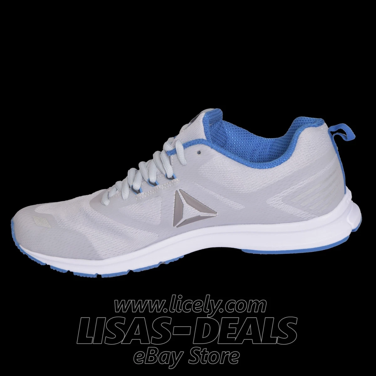 New Men&#039;s REEBOK AHARY CLOUD SHOES RUNNER Grey Blue | eBay