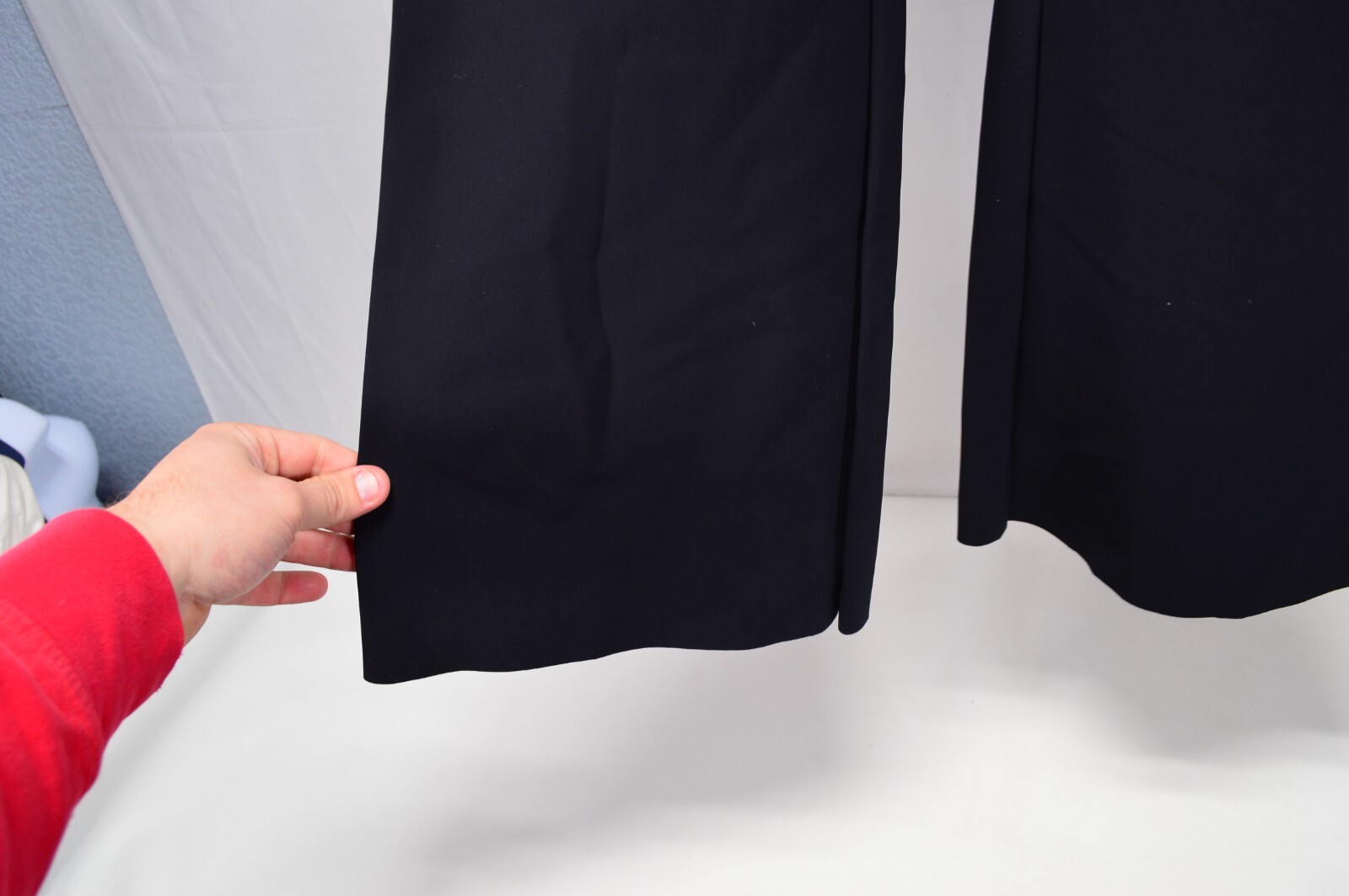 Chiara Boni La Petite Robe High Waist Wide Leg Black Dress Pants EU50