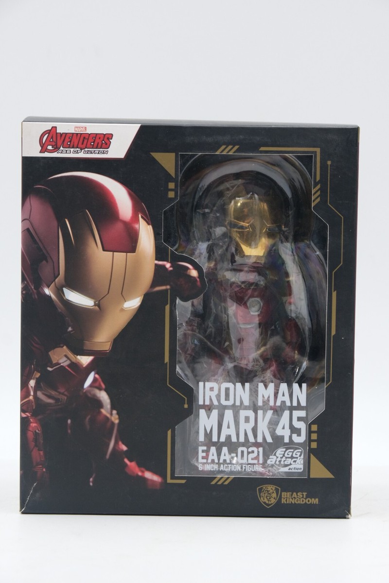 Marvel Beast Kingdom Egg Attack Chrome Iron Man Mark 45 EAA-021