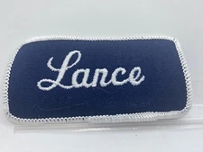 LANCE USED EMBROIDERED VINTAGE SEW ON NAME PATCH TAGS ASSORTED COLORS AVAILABLE