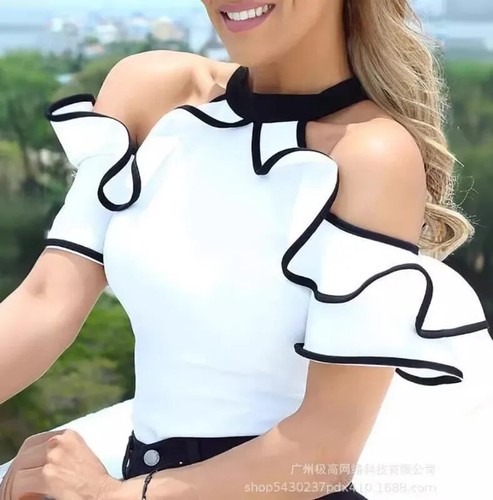 Blusas Para Mujer Elegante Fina De Moda Casuales Camisa Formales Manga Larga - Foto 5 di 24