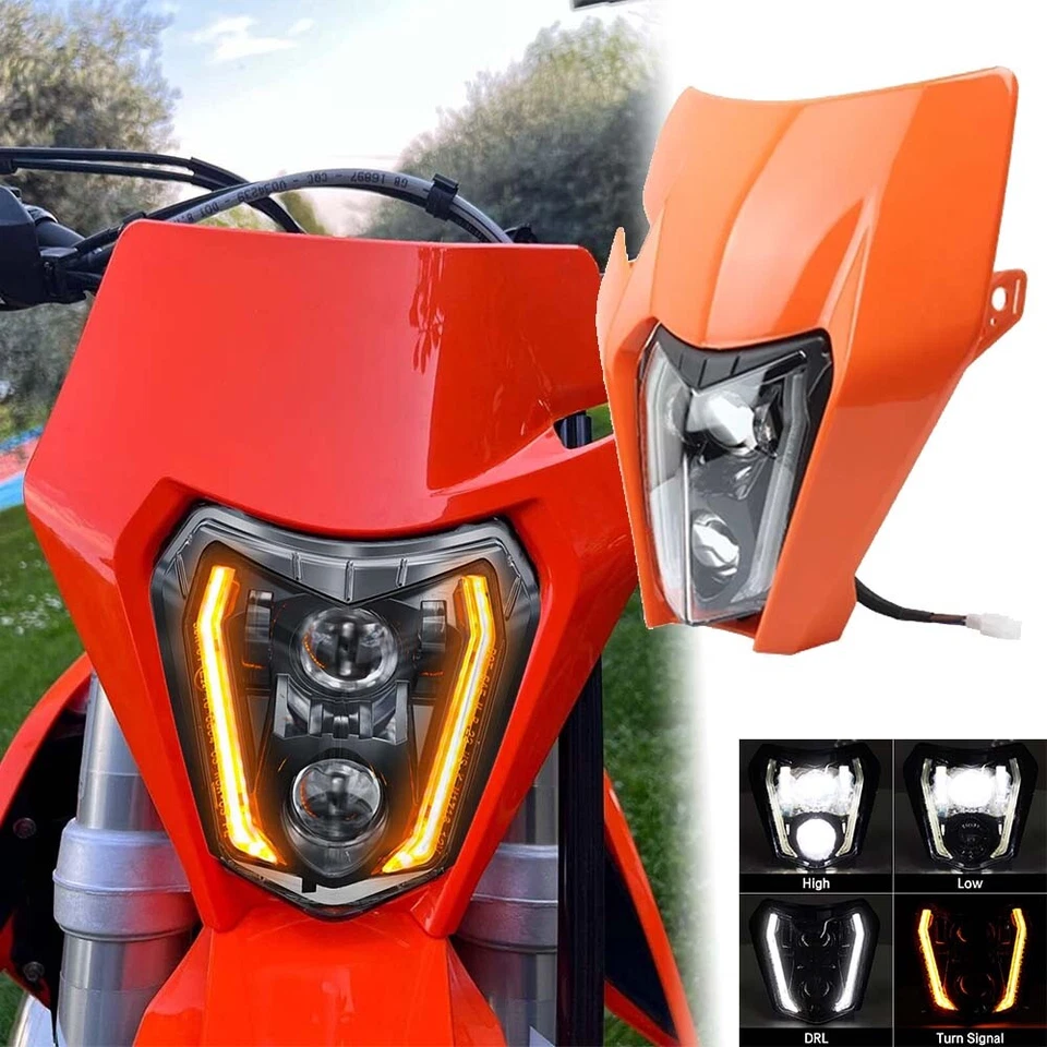 Faro LED Enduro Trail EXC-F EXC 250 300 350 450 2014-2023 para KTM OEM Foto 2 de 4