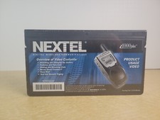 Nextel Vintage i Series i1000 Plus Black Cellular Phone VHS Manual Rare OPP