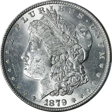1879-P Morgan Silver Dollar PCGS MS63 Bright White Great Eye Appeal - STOCK