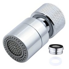 Faucet Aerator 360° Swivel Kitchen Sink Aerator, Dual-function 2-Flow Female 