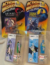 1994 Action Masters BATMAN & CATWOMAN Die Cast Collectible + Flash Drives New