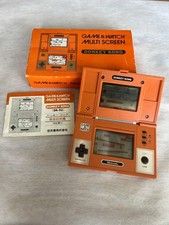 Thumbnail of ebay&reg; auction 358826177910 | NINTENDO Donkey Kong Game & Watch DK-52 Multi Screen with Box tested working