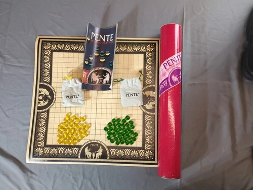 Vintage 1984 Parker Brothers Pente Rare Red Tube Version Game Complete