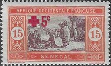 Timbre Croix rouge Sénégal (Colonies Fr.) 71 * - 88156GD