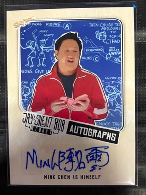 2023 Skybox Jay & Silent Bob Reboot Auto Ming Chen as Himself #RA-MC Auto