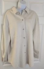 Truth By Republic, Women's, Faux Suede Jacket, White, Size L