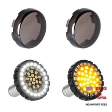 2" Bullet 1157 LED Turn Signal Light, Motorcycle Running Light, Amber White
